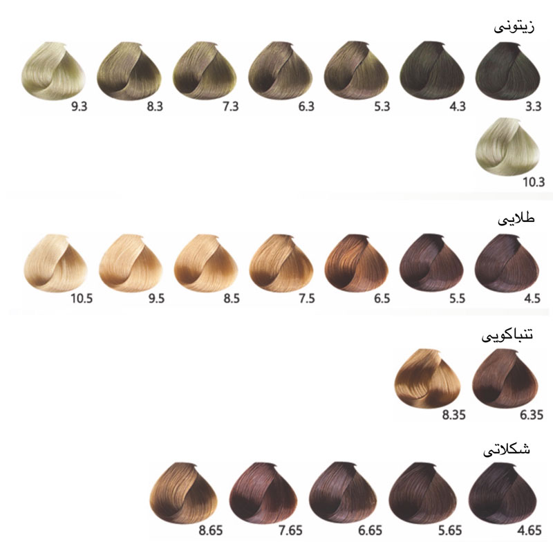 رنگ موی استارلیدی سری زیتونی